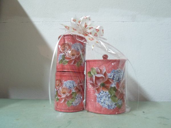 JOGO PARA COZINHA EM LATAS